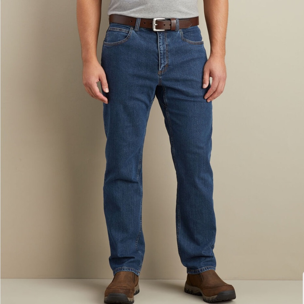 Duluth Trading Co. Flex Weekender Jeans Medium Blue Wash 34" Waist / 30" Inseam
